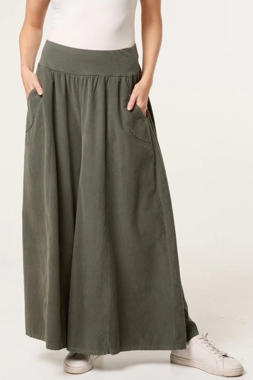 Baby Cord Wide Leg Trouser