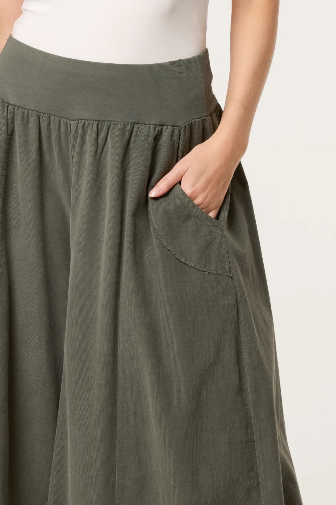 Baby Cord Wide Leg Trouser